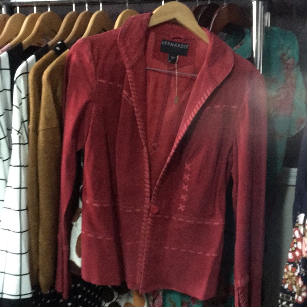 Bernardo red shade jacket